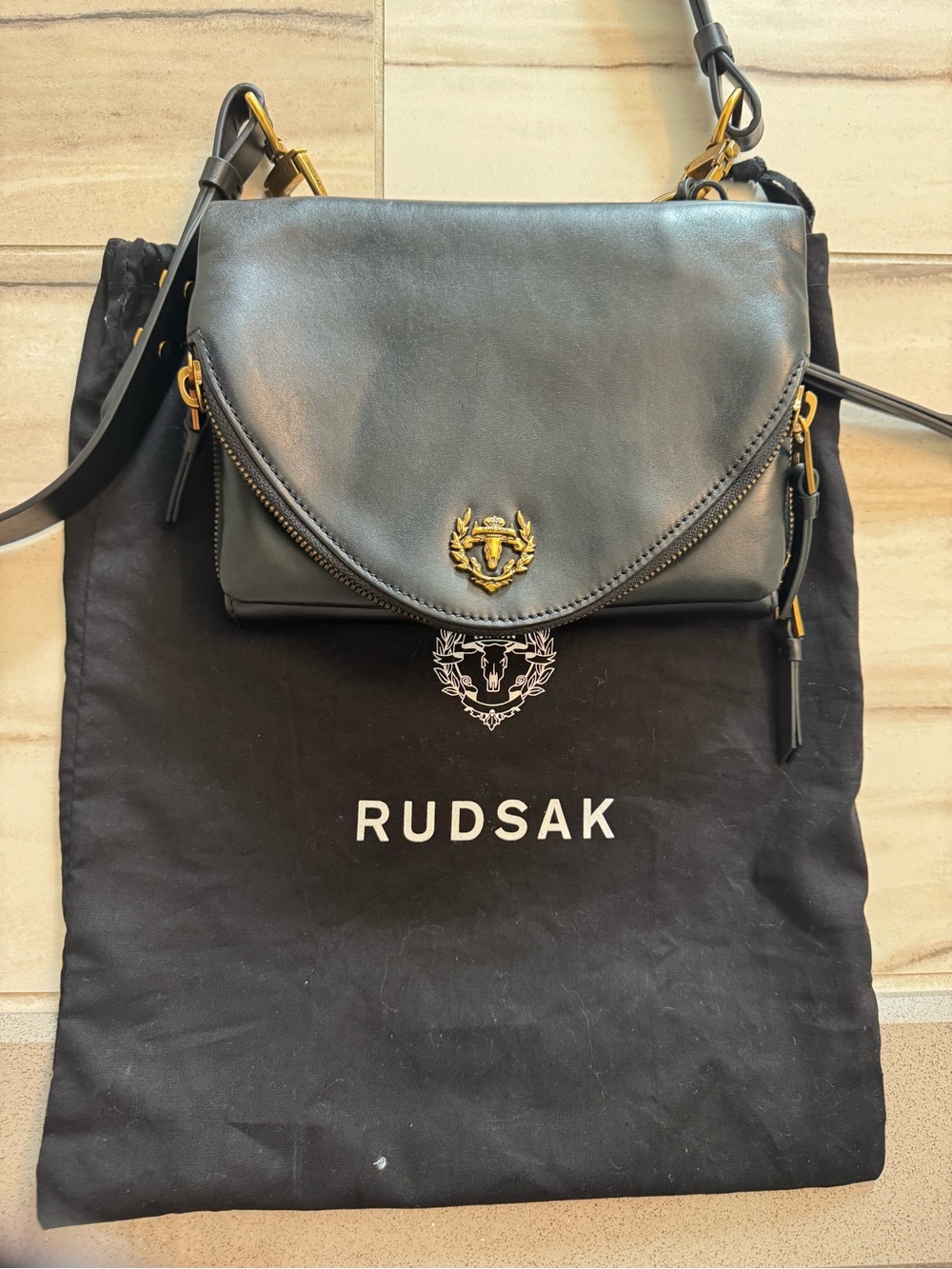 NWOT BLACK LEATHER MULTI FUNCTION PURSE
RUDSAK